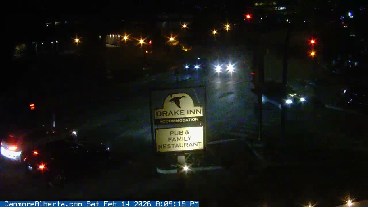 Canmore City Railway Avenue  Live Cam - Canmore, Alberta's Rockies, Alberta, Canada