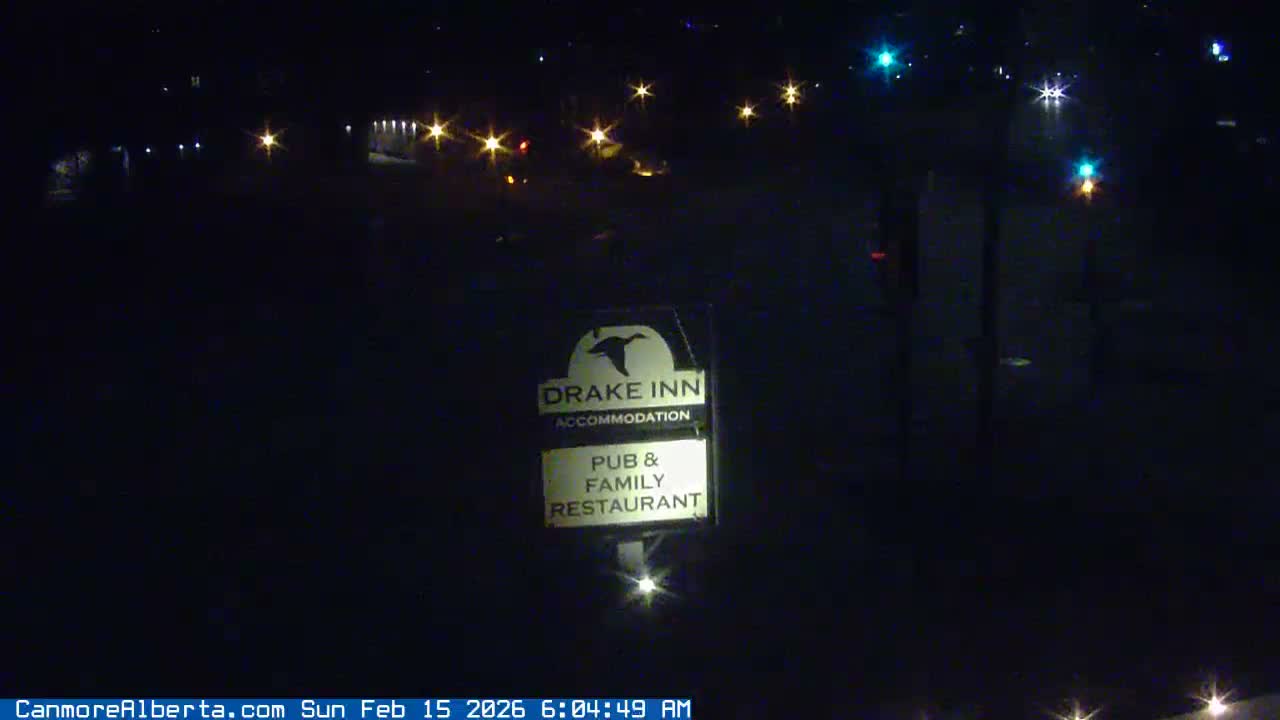 Canmore City Railway Avenue  Live Cam - Canmore, Alberta's Rockies, Alberta, Canada