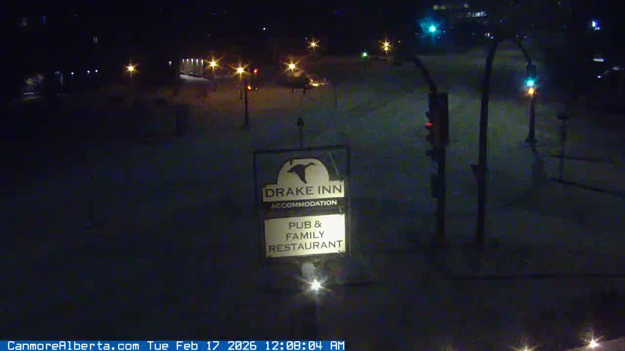 Canmore City Railway Avenue  Live Cam - Canmore, Alberta's Rockies, Alberta, Canada