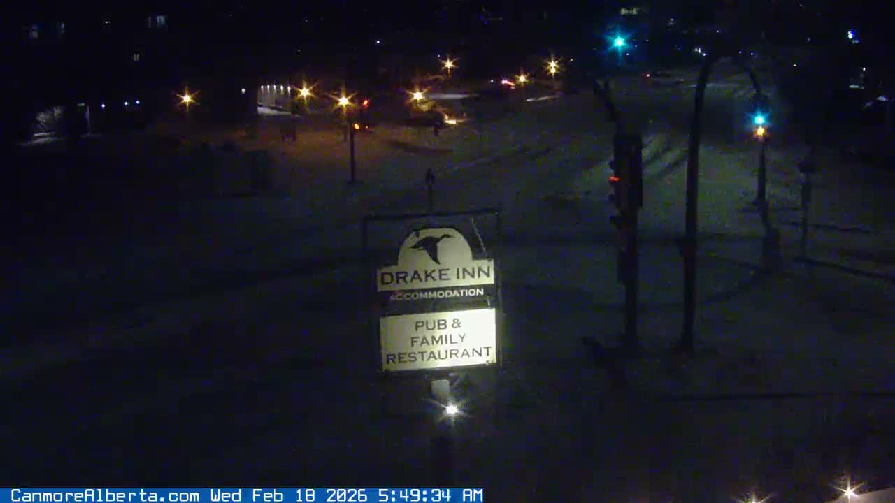 Canmore City Railway Avenue  Live Cam - Canmore, Alberta's Rockies, Alberta, Canada