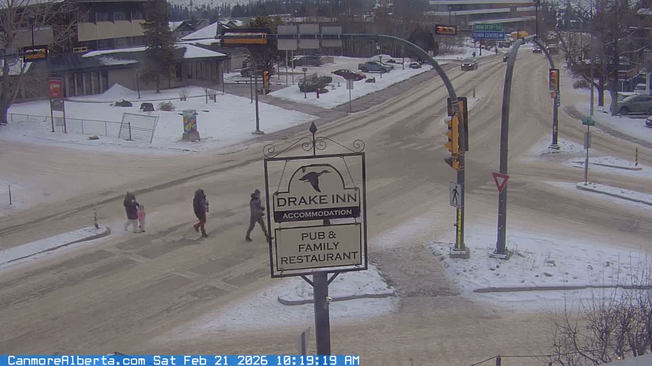 Canmore City Railway Avenue  Live Cam - Canmore, Alberta's Rockies, Alberta, Canada