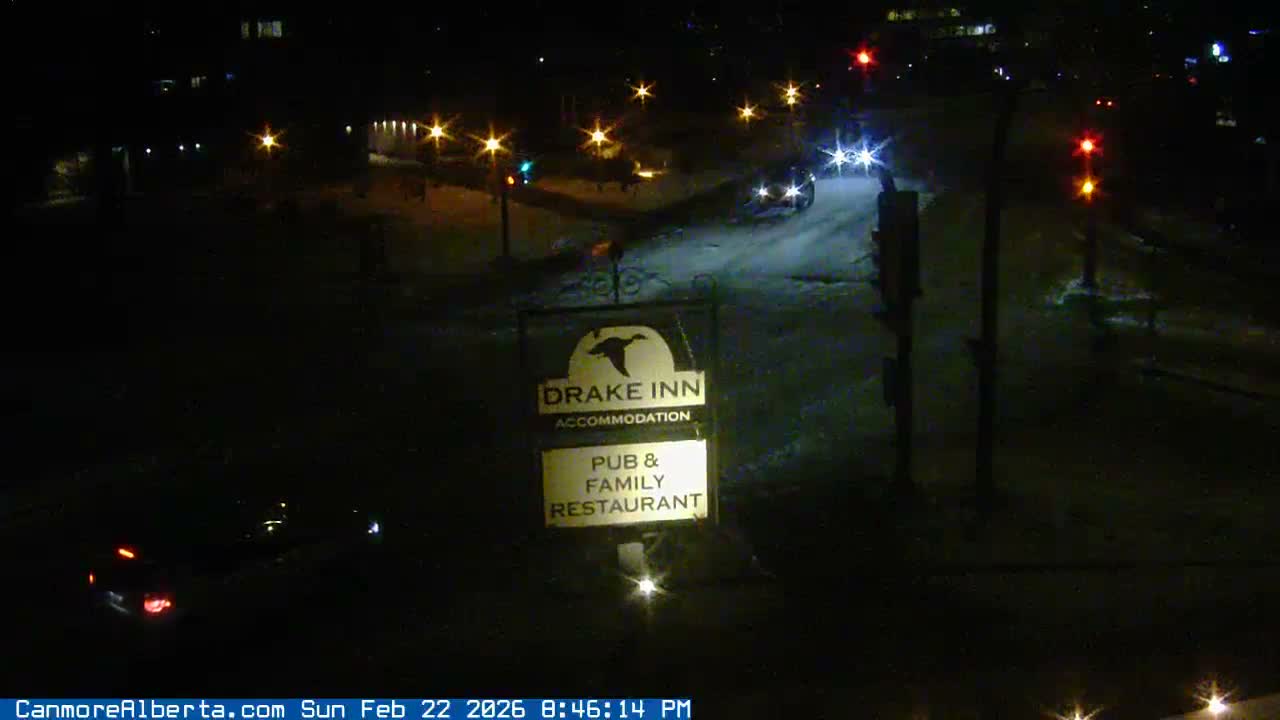 Canmore City Railway Avenue  Live Cam - Canmore, Alberta's Rockies, Alberta, Canada