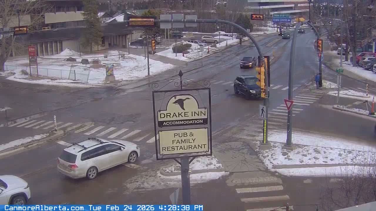 Canmore City Railway Avenue  Live Cam - Canmore, Alberta's Rockies, Alberta, Canada