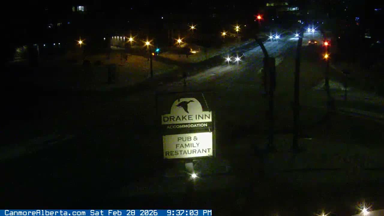 Canmore City Railway Avenue  Live Cam - Canmore, Alberta's Rockies, Alberta, Canada