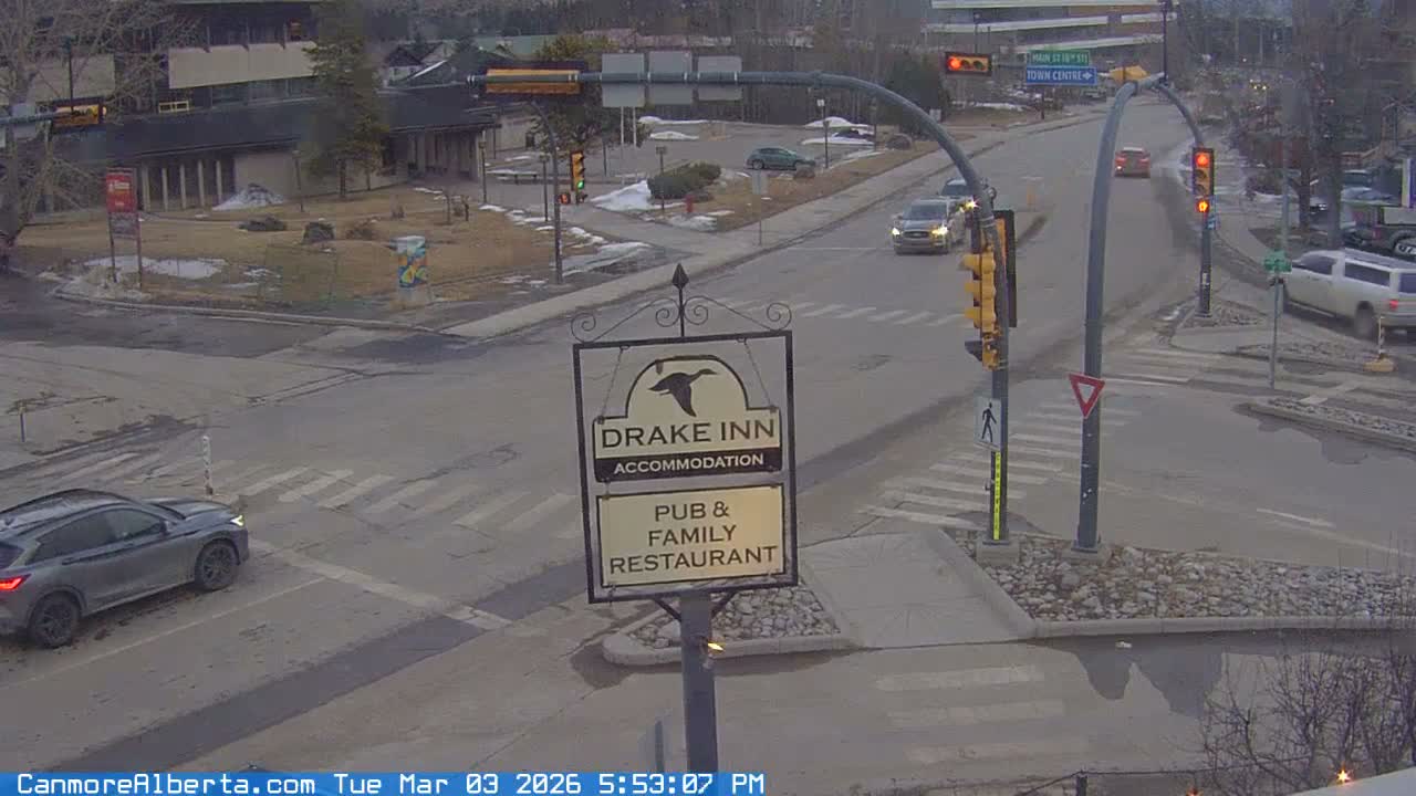 Canmore City Railway Avenue  Live Cam - Canmore, Alberta's Rockies, Alberta, Canada