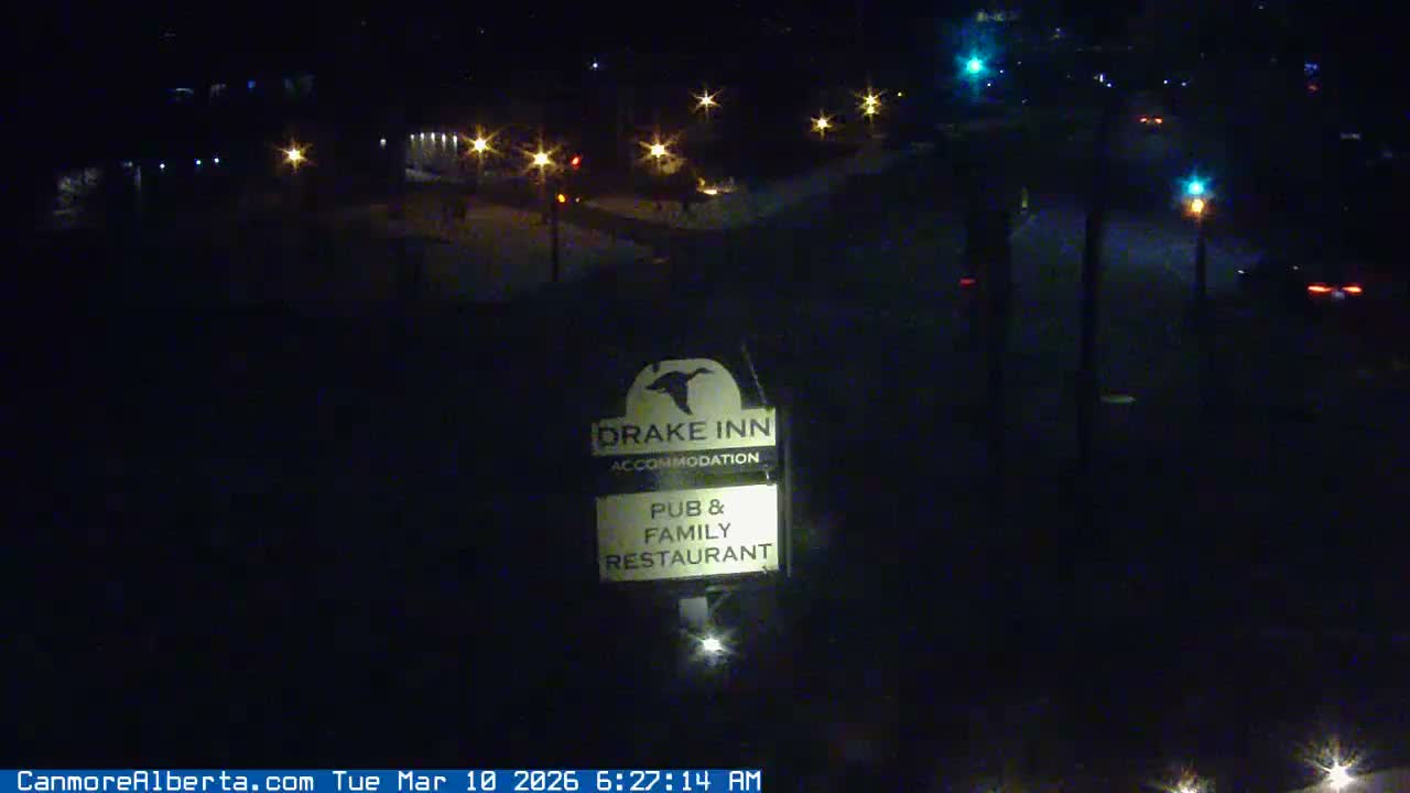 Canmore City Railway Avenue  Live Cam - Canmore, Alberta's Rockies, Alberta, Canada
