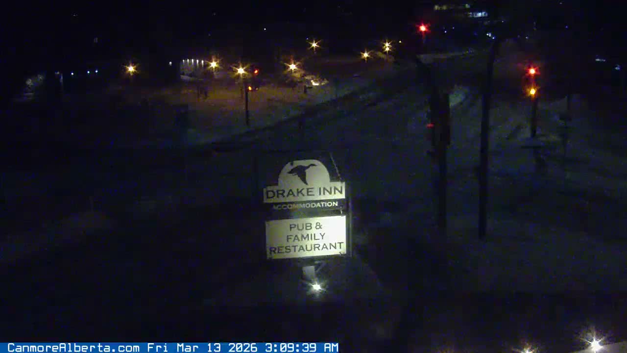 Canmore City Railway Avenue  Live Cam - Canmore, Alberta's Rockies, Alberta, Canada