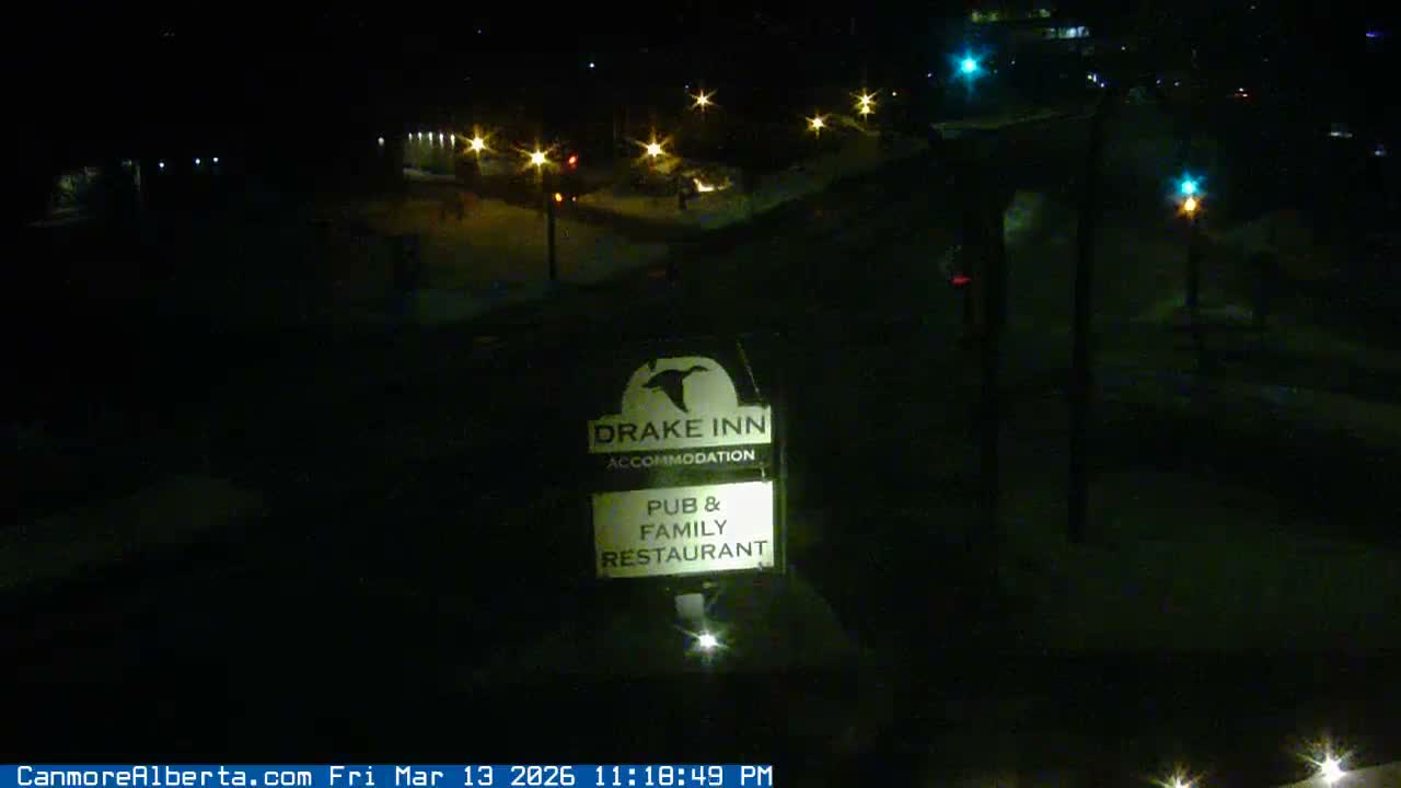 Canmore City Railway Avenue  Live Cam - Canmore, Alberta's Rockies, Alberta, Canada