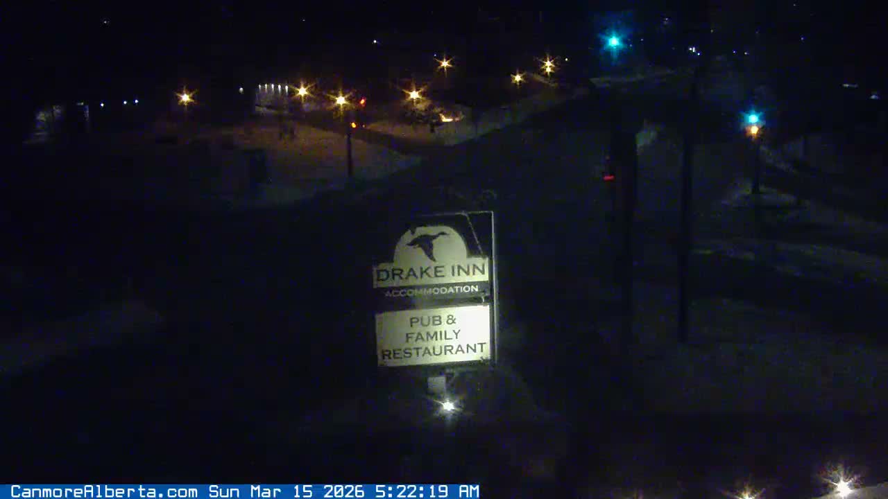 Canmore City Railway Avenue  Live Cam - Canmore, Alberta's Rockies, Alberta, Canada