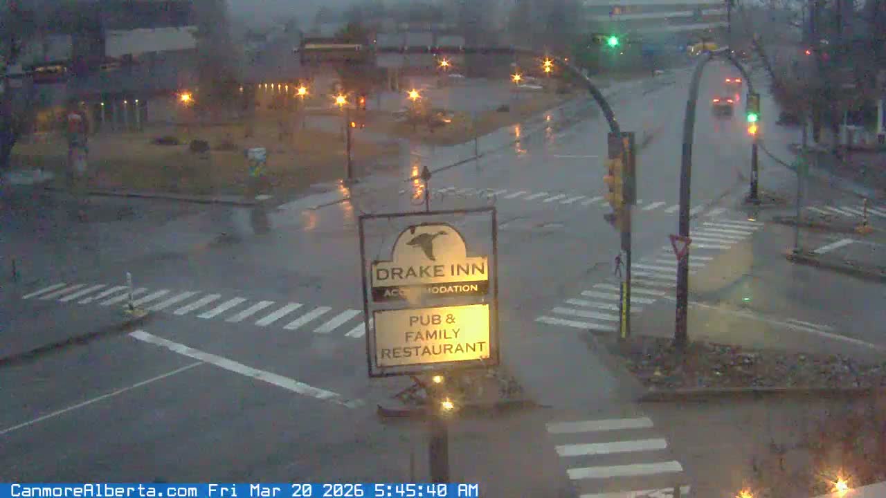 Canmore City Railway Avenue  Live Cam - Canmore, Alberta's Rockies, Alberta, Canada