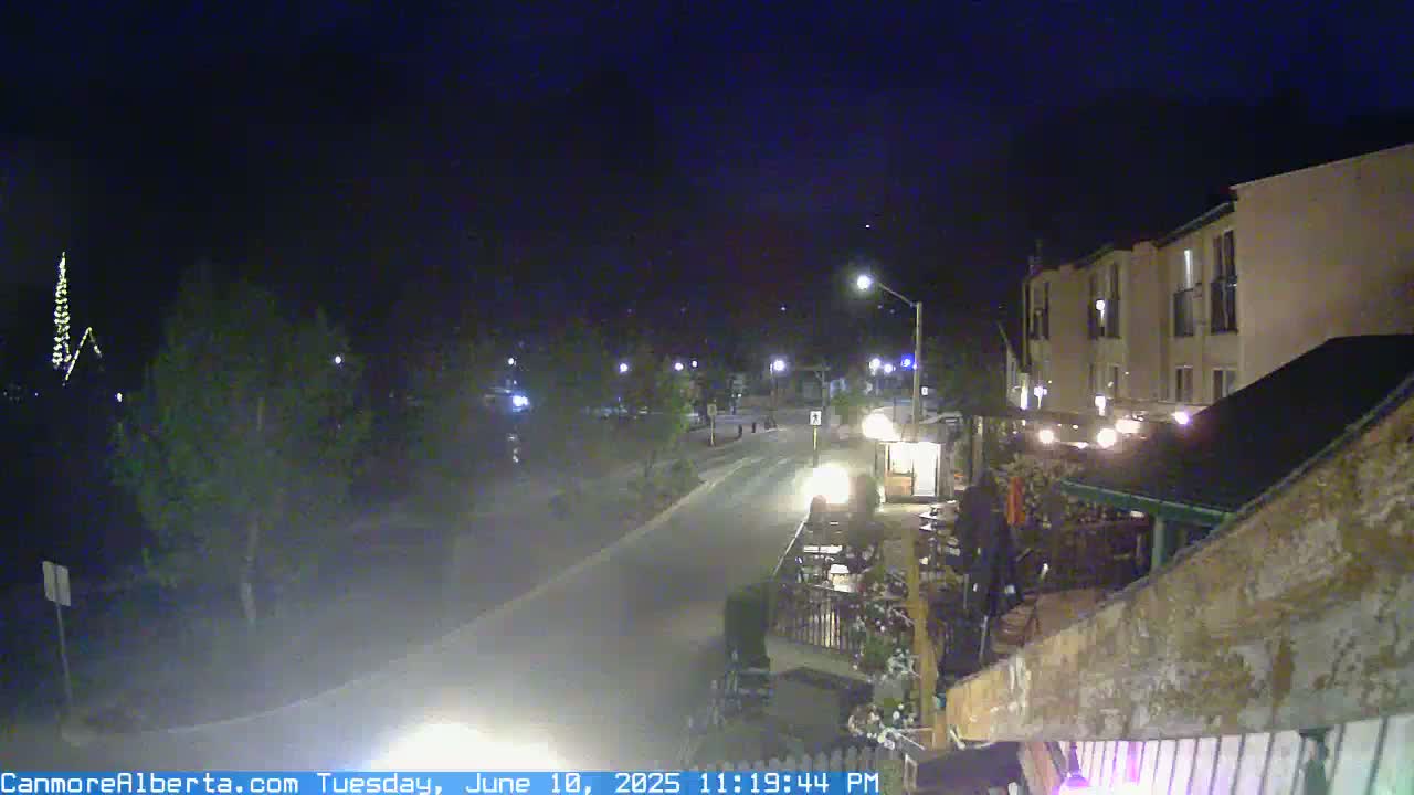 Canmore Mt. Lawrance Grassi & Ha Ling Peak View Live Cam - Canmore, Alberta's Rockies, Alberta, Canada