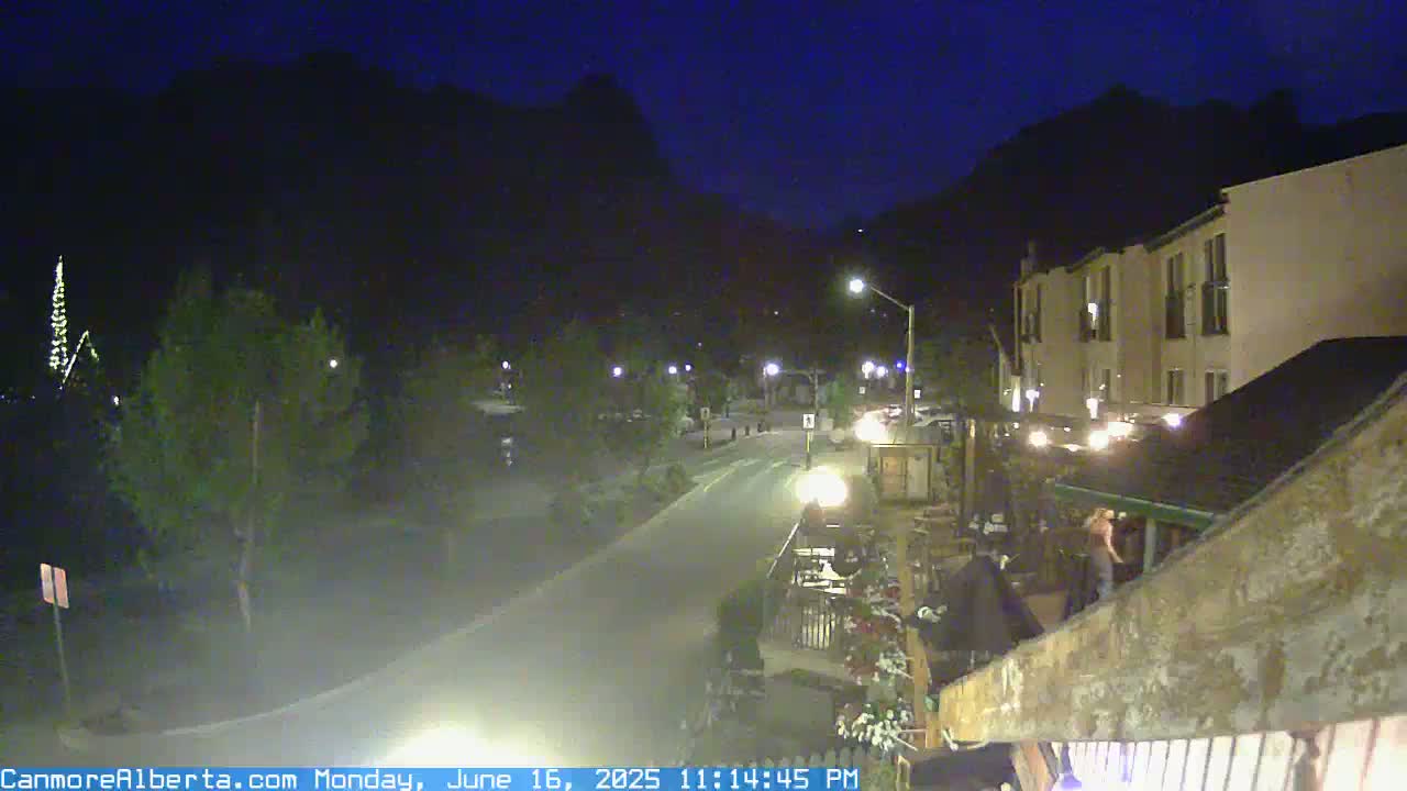 Canmore Mt. Lawrance Grassi & Ha Ling Peak View Live Cam - Canmore, Alberta's Rockies, Alberta, Canada