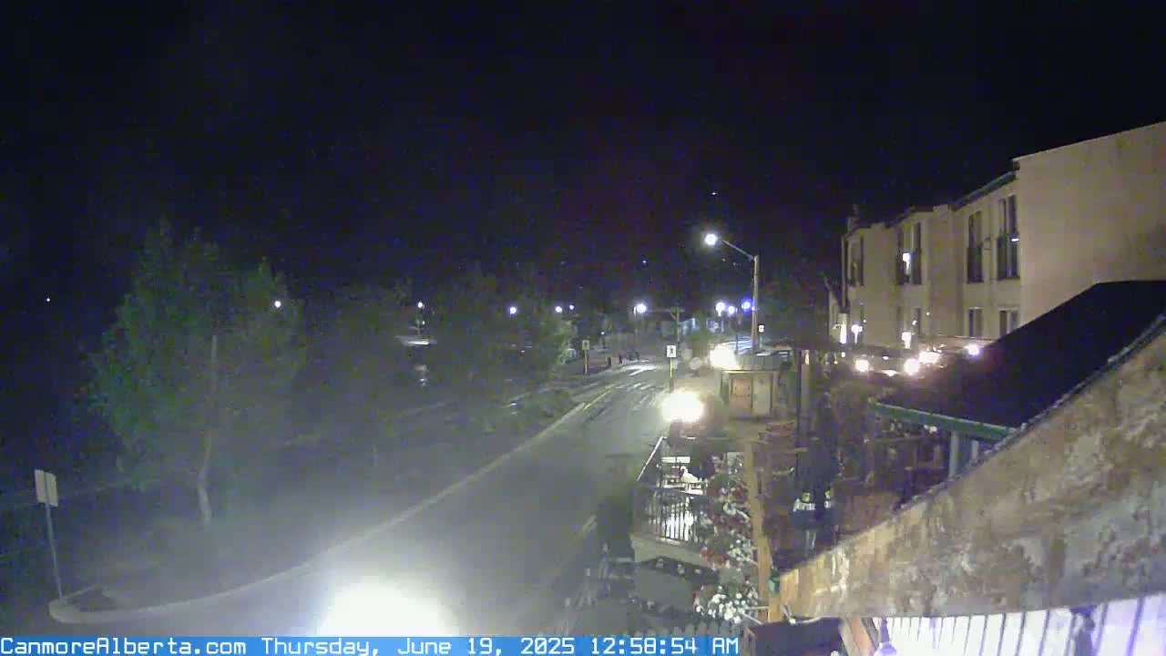 Canmore Mt. Lawrance Grassi & Ha Ling Peak View Live Cam - Canmore, Alberta's Rockies, Alberta, Canada
