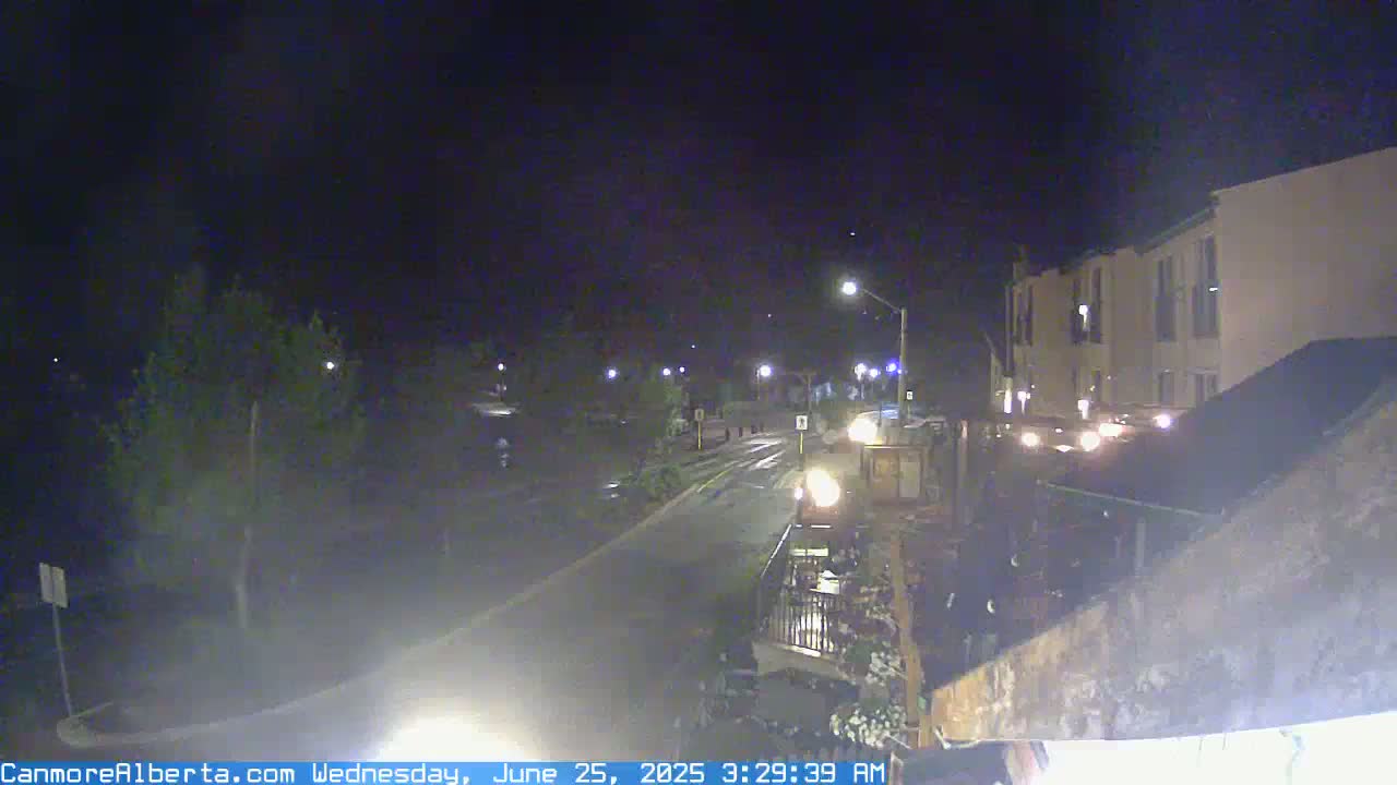 Canmore Mt. Lawrance Grassi & Ha Ling Peak View Live Cam - Canmore, Alberta's Rockies, Alberta, Canada