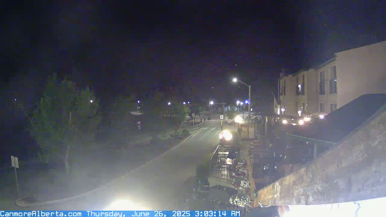 Canmore Mt. Lawrance Grassi & Ha Ling Peak View Live Cam - Canmore, Alberta's Rockies, Alberta, Canada