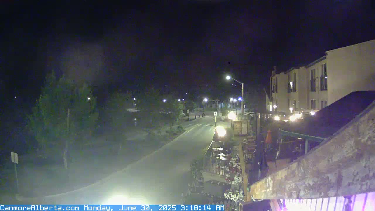 Canmore Mt. Lawrance Grassi & Ha Ling Peak View Live Cam - Canmore, Alberta's Rockies, Alberta, Canada
