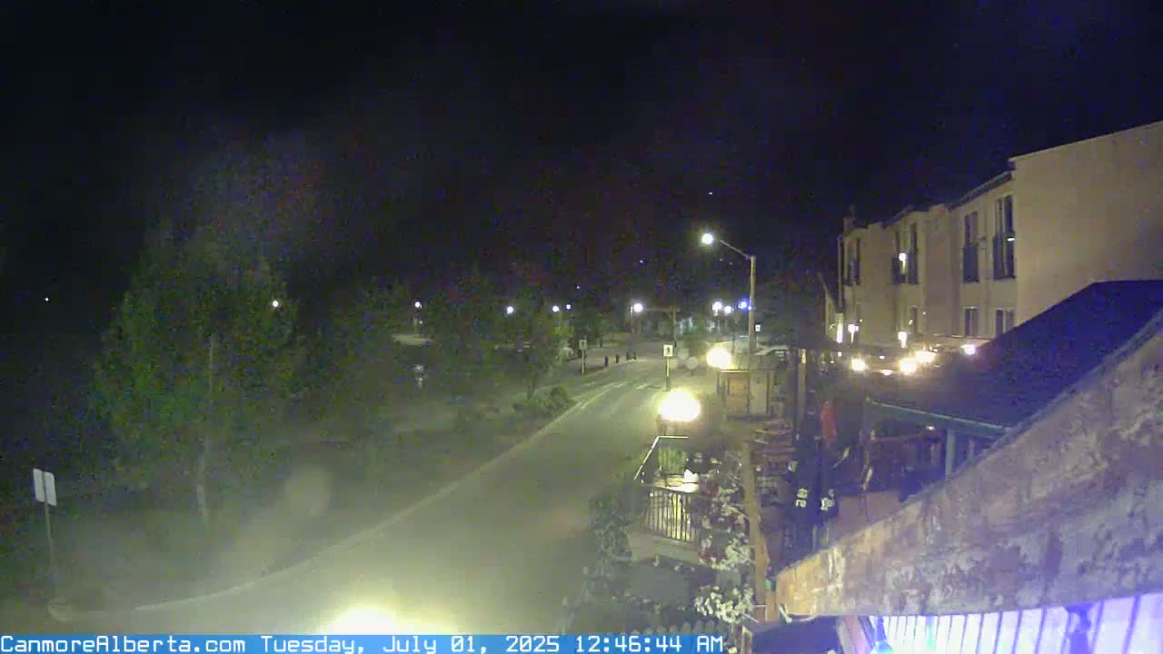 Canmore Mt. Lawrance Grassi & Ha Ling Peak View Live Cam - Canmore, Alberta's Rockies, Alberta, Canada