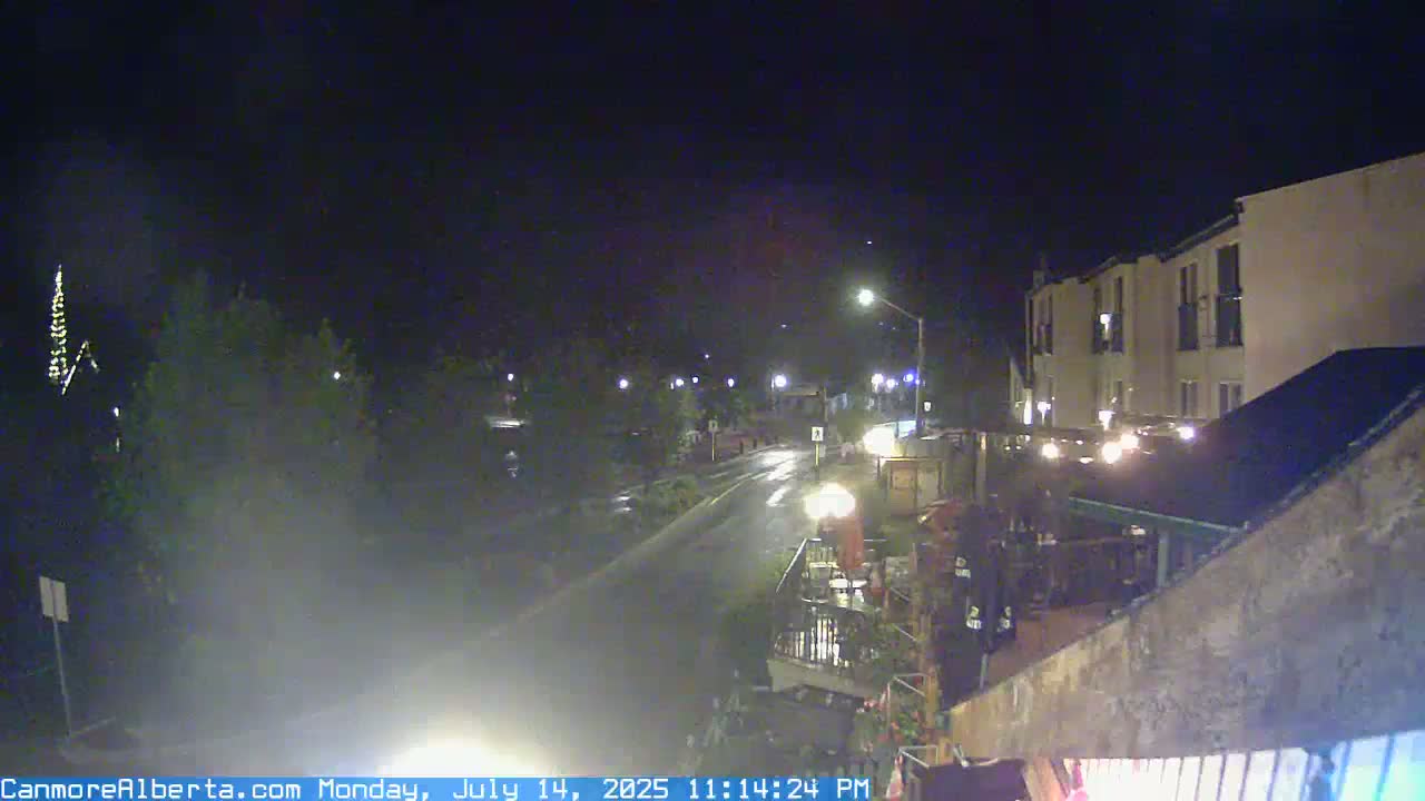 Canmore Mt. Lawrance Grassi & Ha Ling Peak View Live Cam - Canmore, Alberta's Rockies, Alberta, Canada