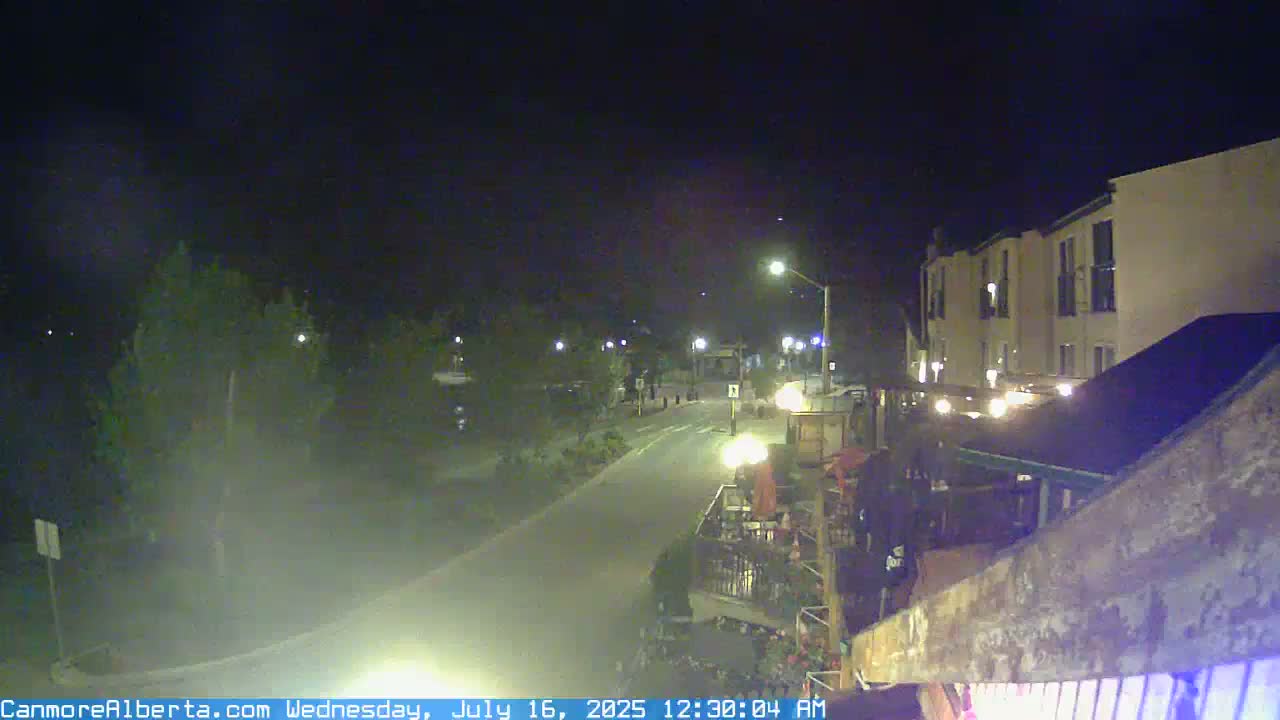 Canmore Mt. Lawrance Grassi & Ha Ling Peak View Live Cam - Canmore, Alberta's Rockies, Alberta, Canada