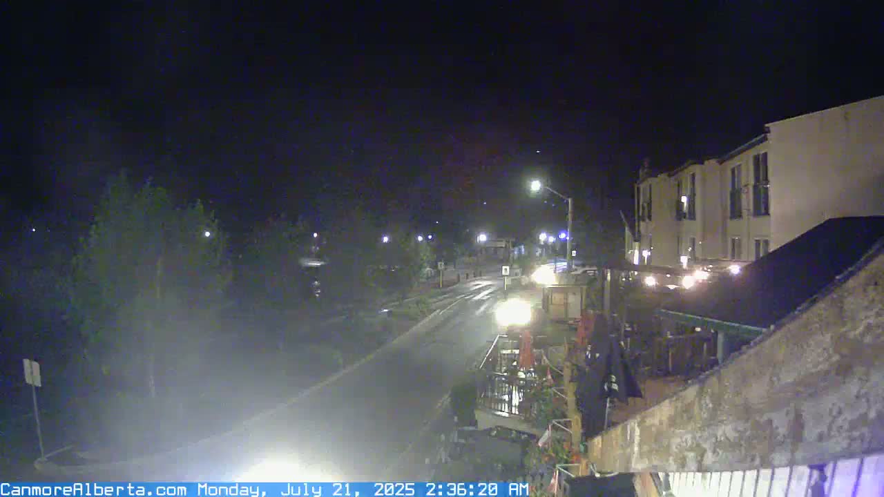 Canmore Mt. Lawrance Grassi & Ha Ling Peak View Live Cam - Canmore, Alberta's Rockies, Alberta, Canada