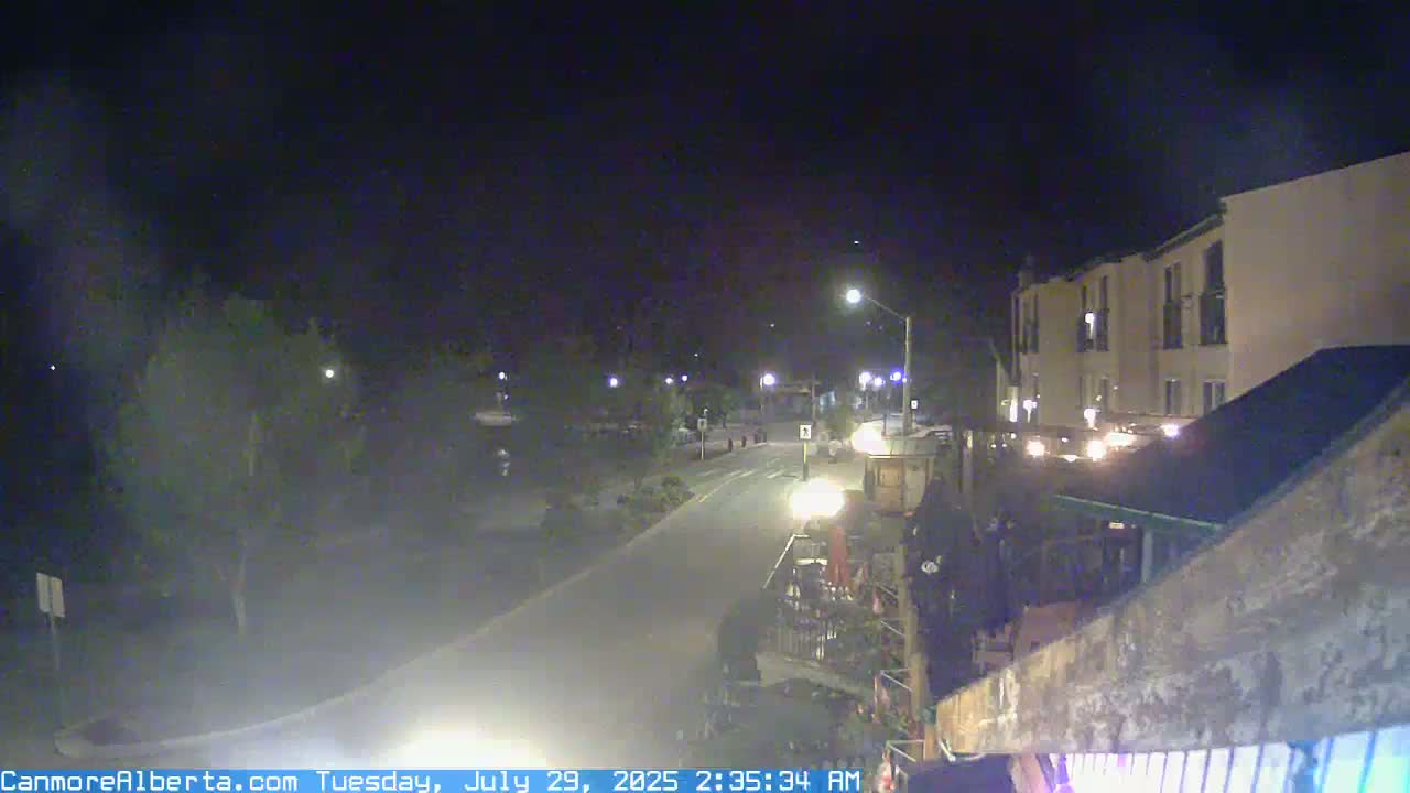 Canmore Mt. Lawrance Grassi & Ha Ling Peak View Live Cam - Canmore, Alberta's Rockies, Alberta, Canada
