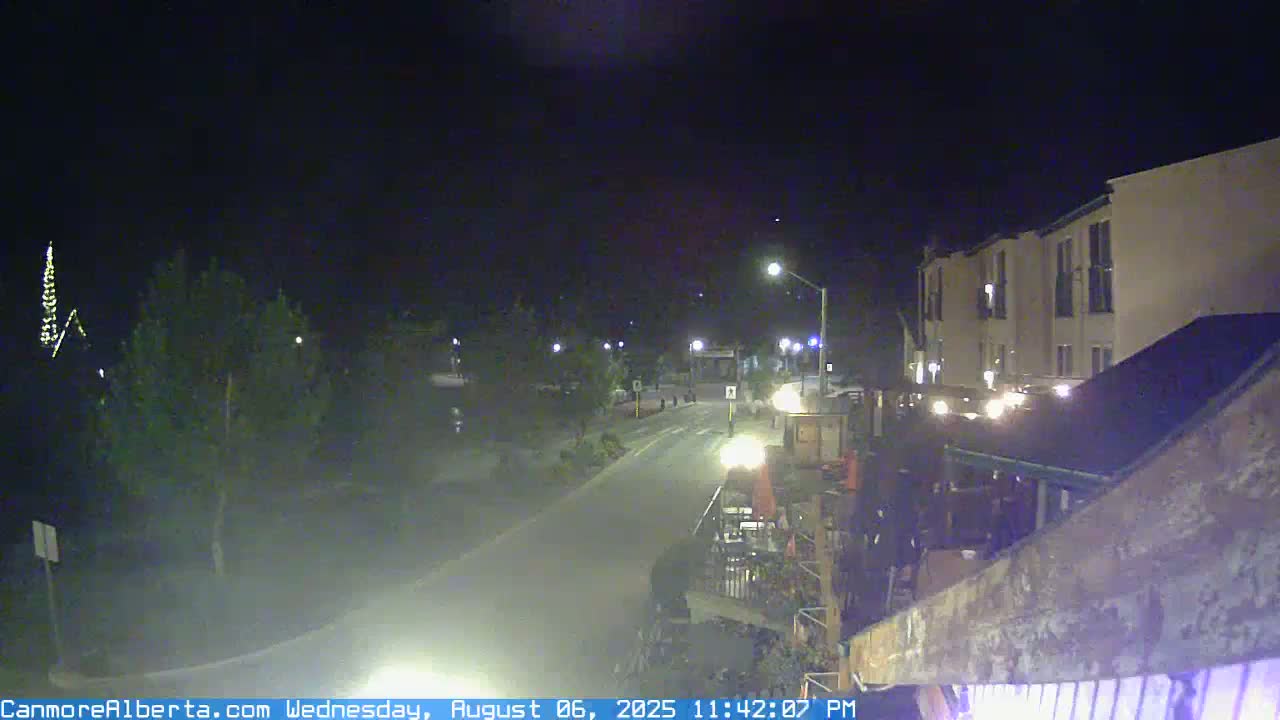 Canmore Mt. Lawrance Grassi & Ha Ling Peak View Live Cam - Canmore, Alberta's Rockies, Alberta, Canada