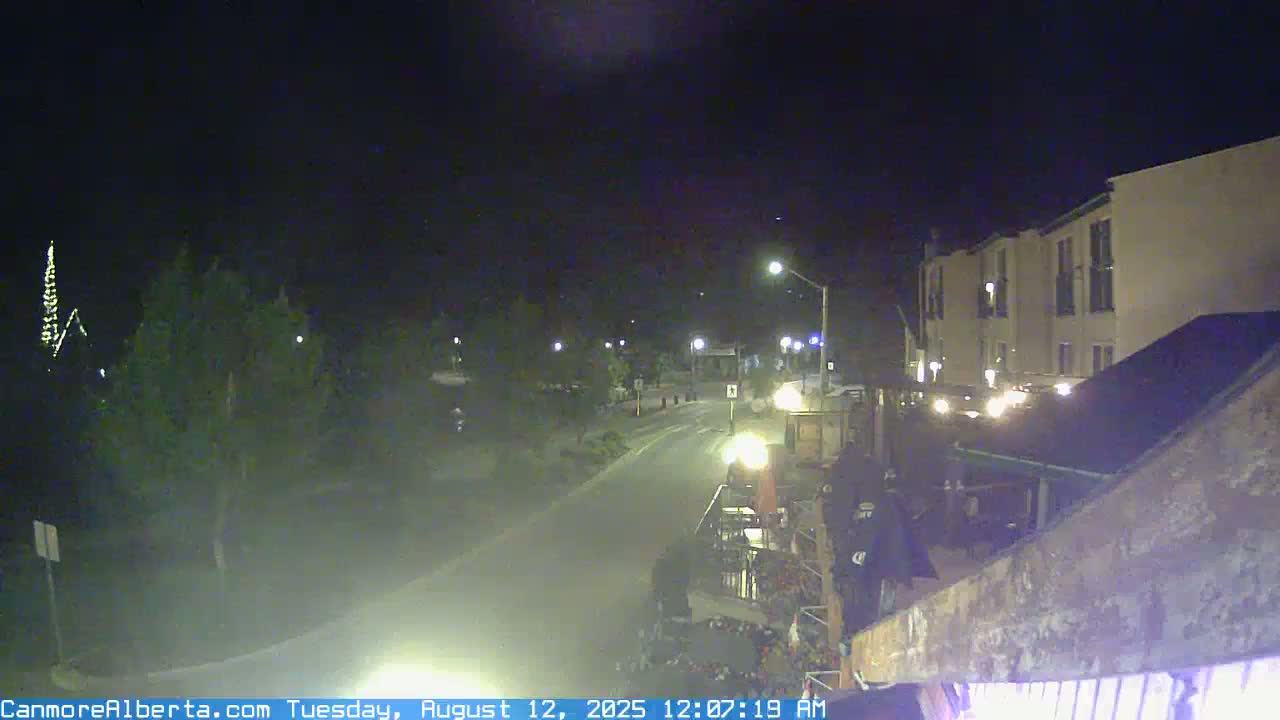 Canmore Mt. Lawrance Grassi & Ha Ling Peak View Live Cam - Canmore, Alberta's Rockies, Alberta, Canada