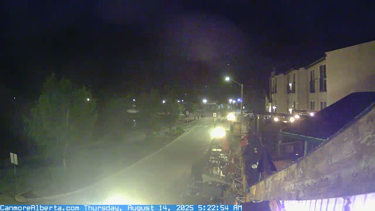 Canmore Mt. Lawrance Grassi & Ha Ling Peak View Live Cam - Canmore, Alberta's Rockies, Alberta, Canada