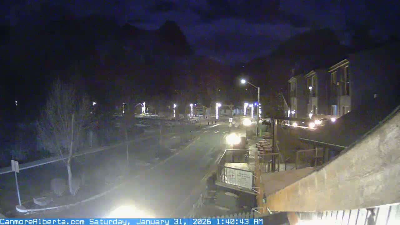 Canmore Mt. Lawrance Grassi & Ha Ling Peak View Live Cam - Canmore, Alberta's Rockies, Alberta, Canada
