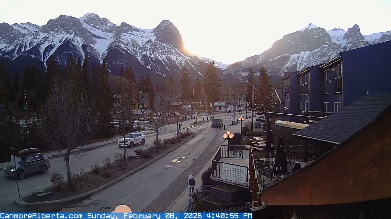Canmore Mt. Lawrance Grassi & Ha Ling Peak View Live Cam - Canmore, Alberta's Rockies, Alberta, Canada