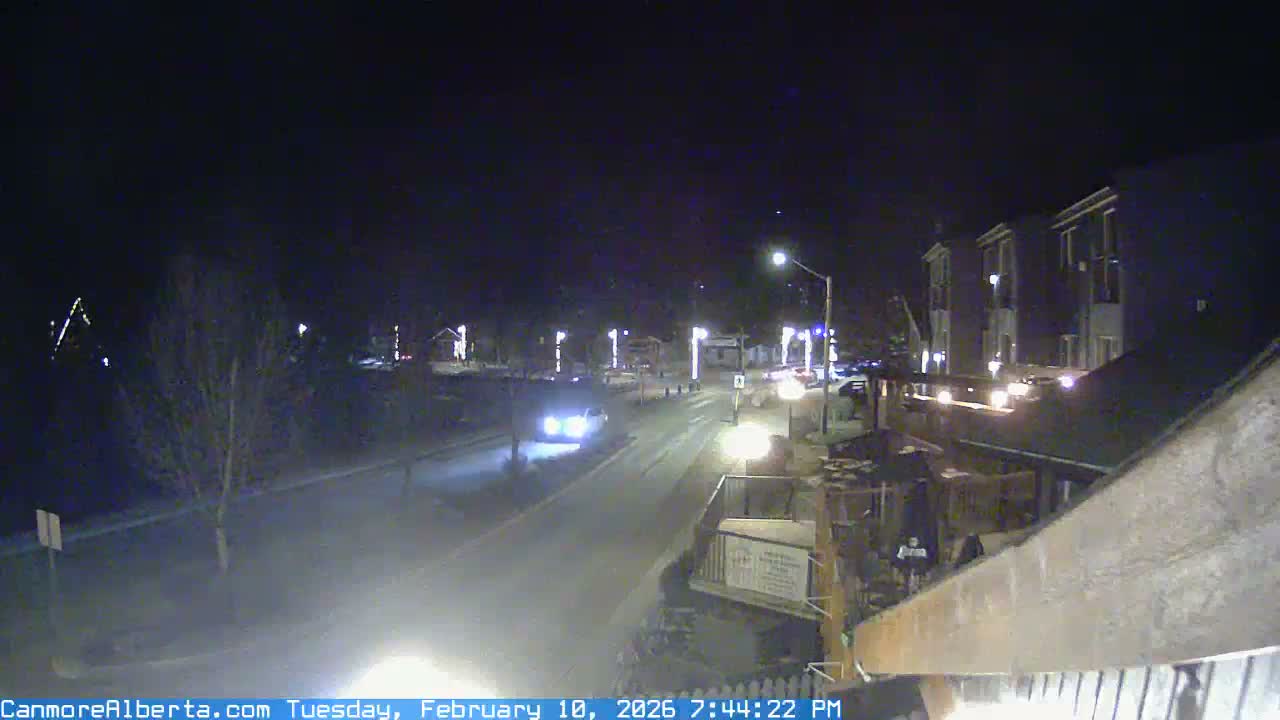 Canmore Mt. Lawrance Grassi & Ha Ling Peak View Live Cam - Canmore, Alberta's Rockies, Alberta, Canada