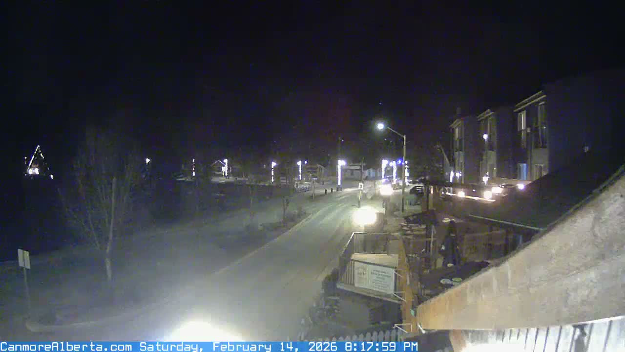 Canmore Mt. Lawrance Grassi & Ha Ling Peak View Live Cam - Canmore, Alberta's Rockies, Alberta, Canada