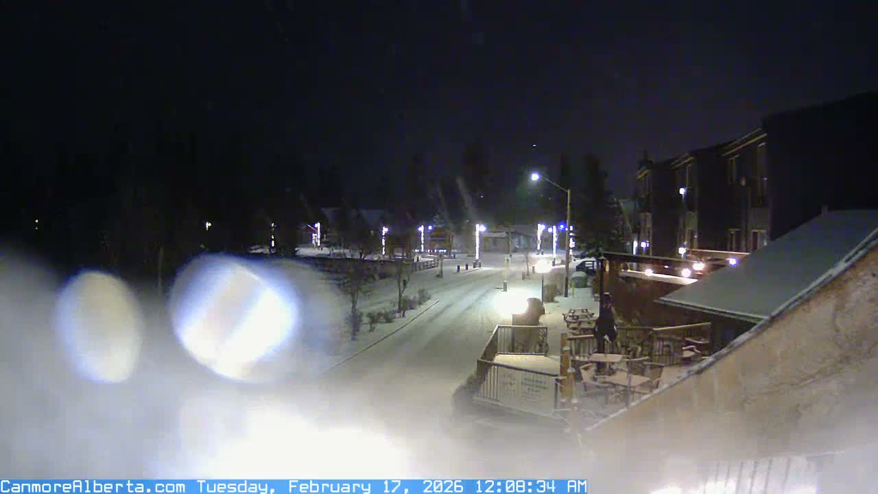 Canmore Mt. Lawrance Grassi & Ha Ling Peak View Live Cam - Canmore, Alberta's Rockies, Alberta, Canada