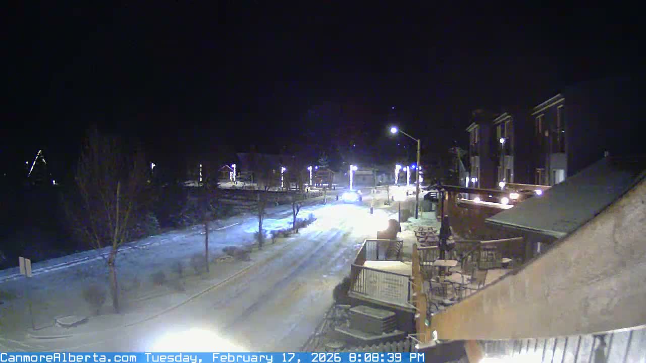 Canmore Mt. Lawrance Grassi & Ha Ling Peak View Live Cam - Canmore, Alberta's Rockies, Alberta, Canada