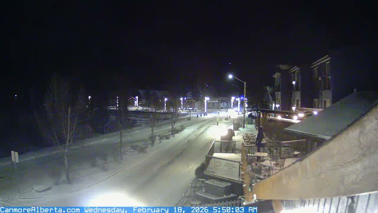 Canmore Mt. Lawrance Grassi & Ha Ling Peak View Live Cam - Canmore, Alberta's Rockies, Alberta, Canada