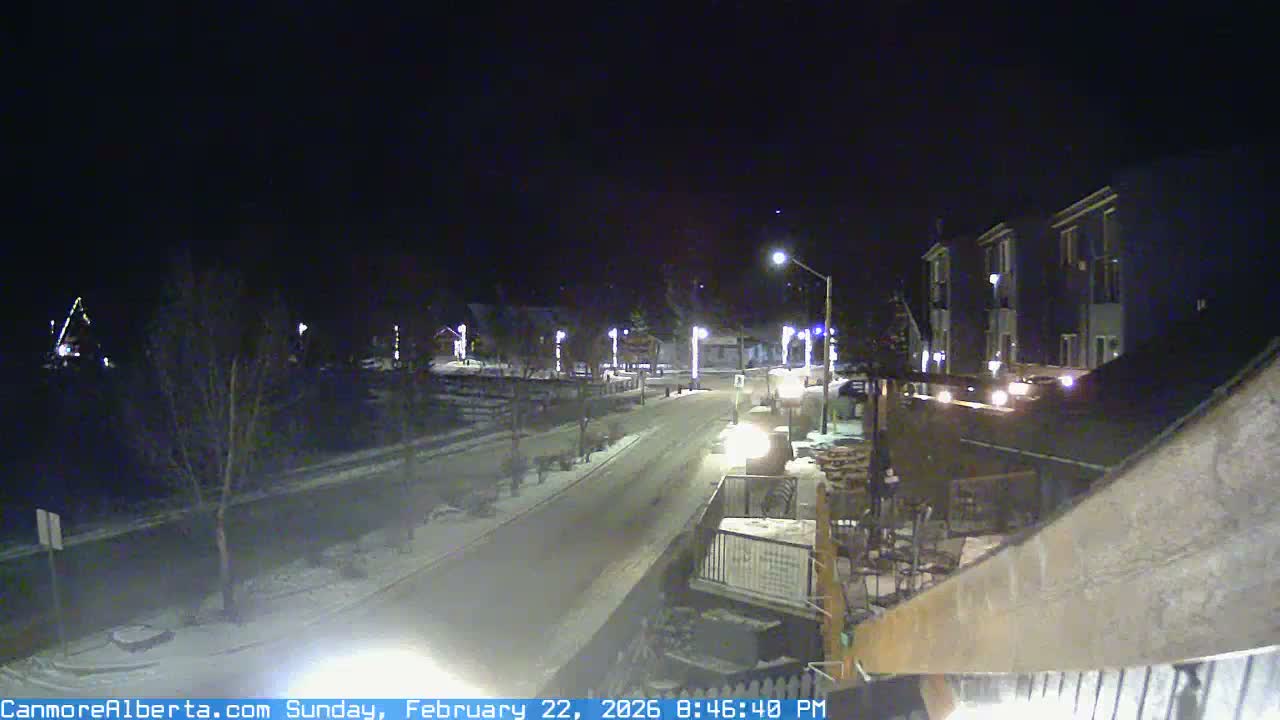 Canmore Mt. Lawrance Grassi & Ha Ling Peak View Live Cam - Canmore, Alberta's Rockies, Alberta, Canada