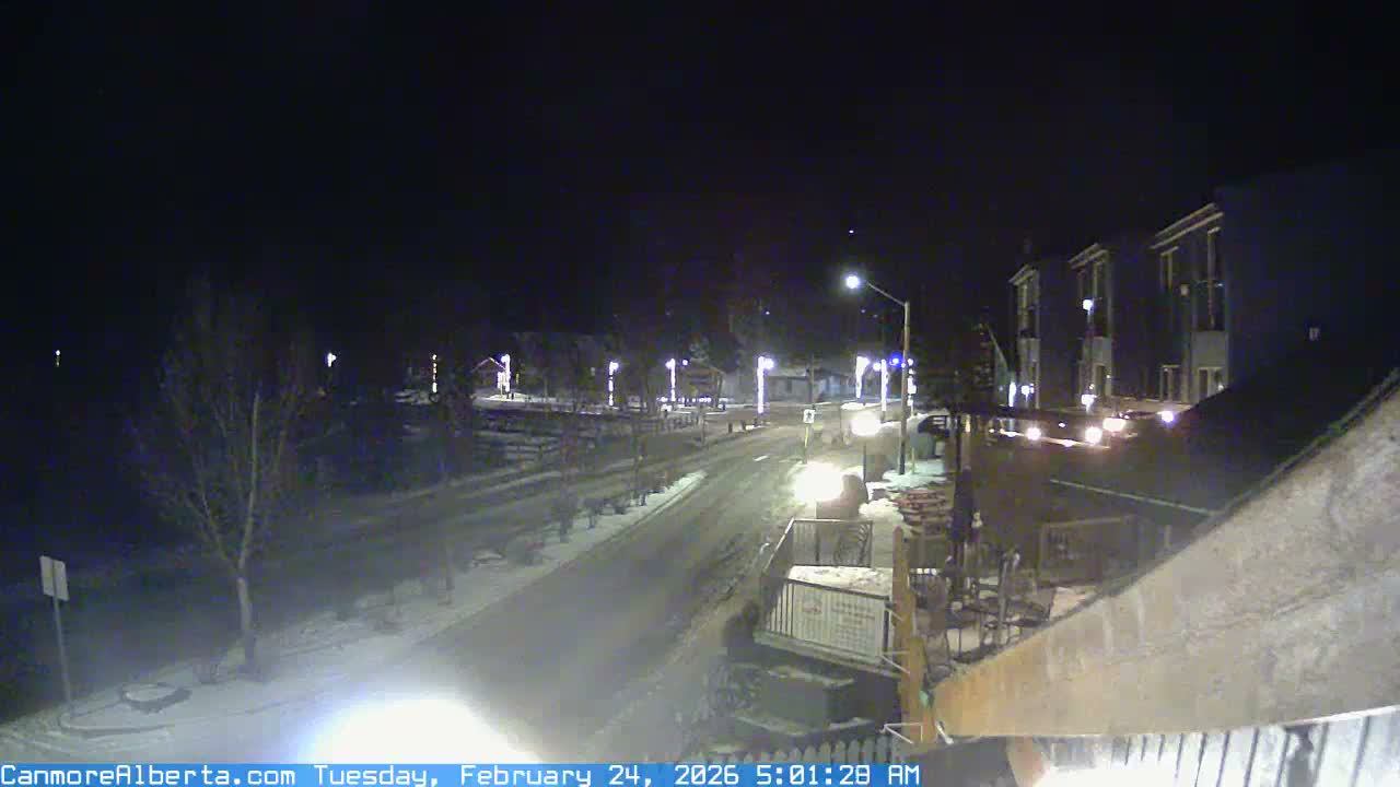 Canmore Mt. Lawrance Grassi & Ha Ling Peak View Live Cam - Canmore, Alberta's Rockies, Alberta, Canada