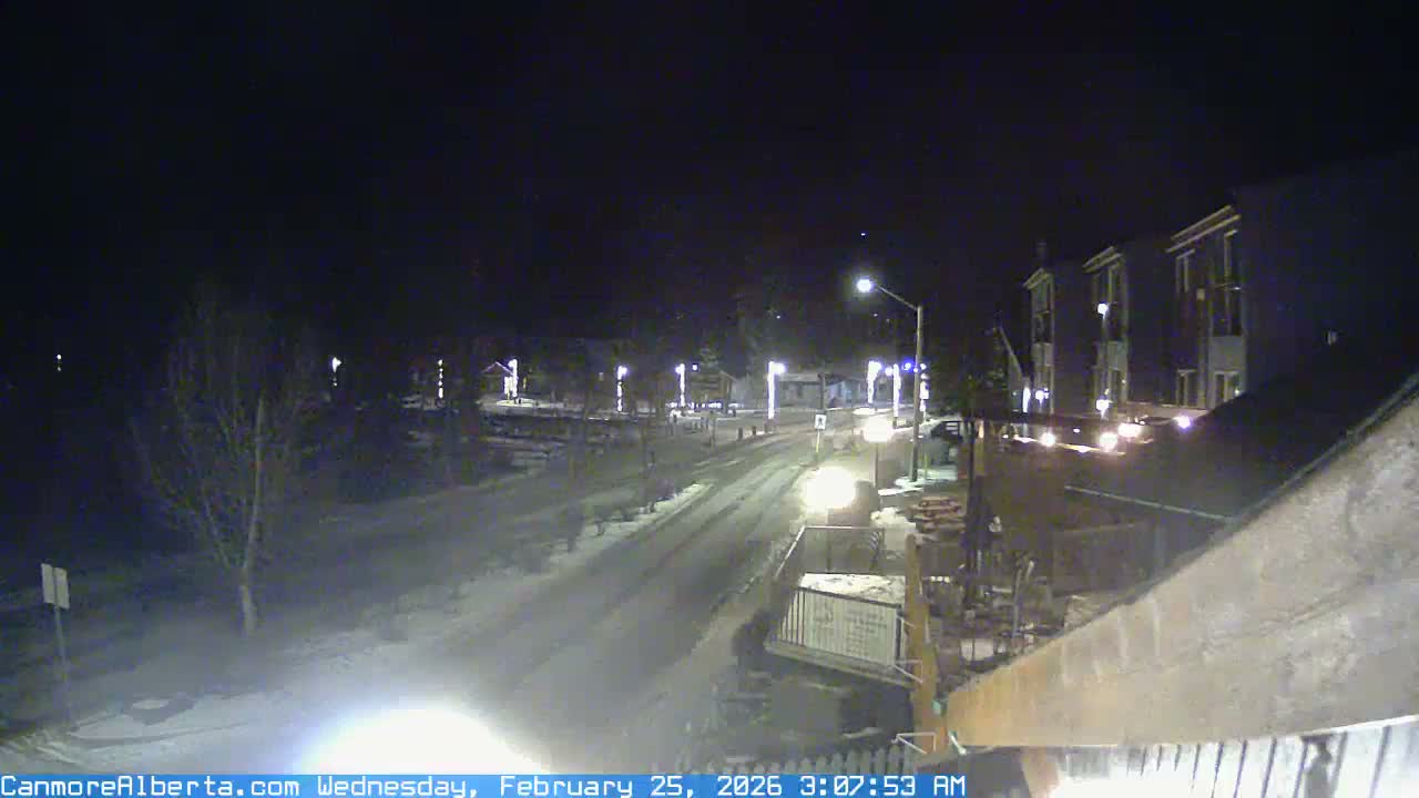 Canmore Mt. Lawrance Grassi & Ha Ling Peak View Live Cam - Canmore, Alberta's Rockies, Alberta, Canada