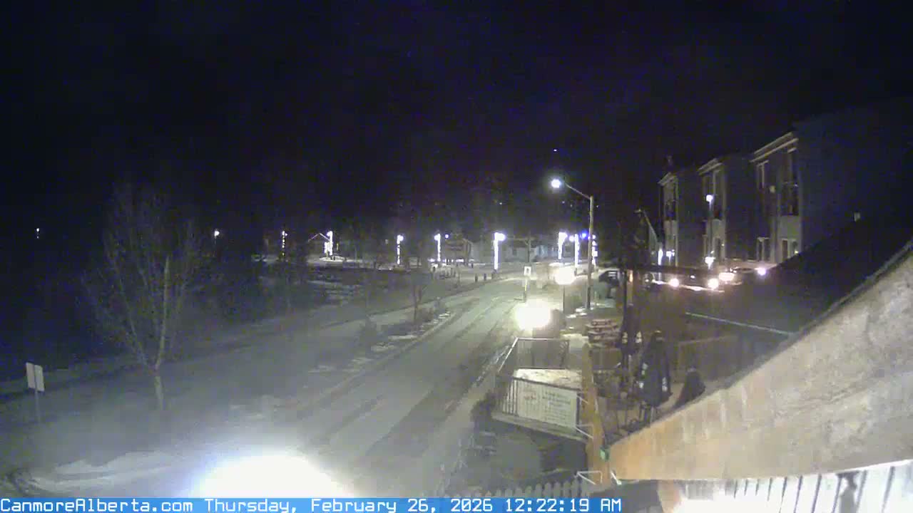 Canmore Mt. Lawrance Grassi & Ha Ling Peak View Live Cam - Canmore, Alberta's Rockies, Alberta, Canada