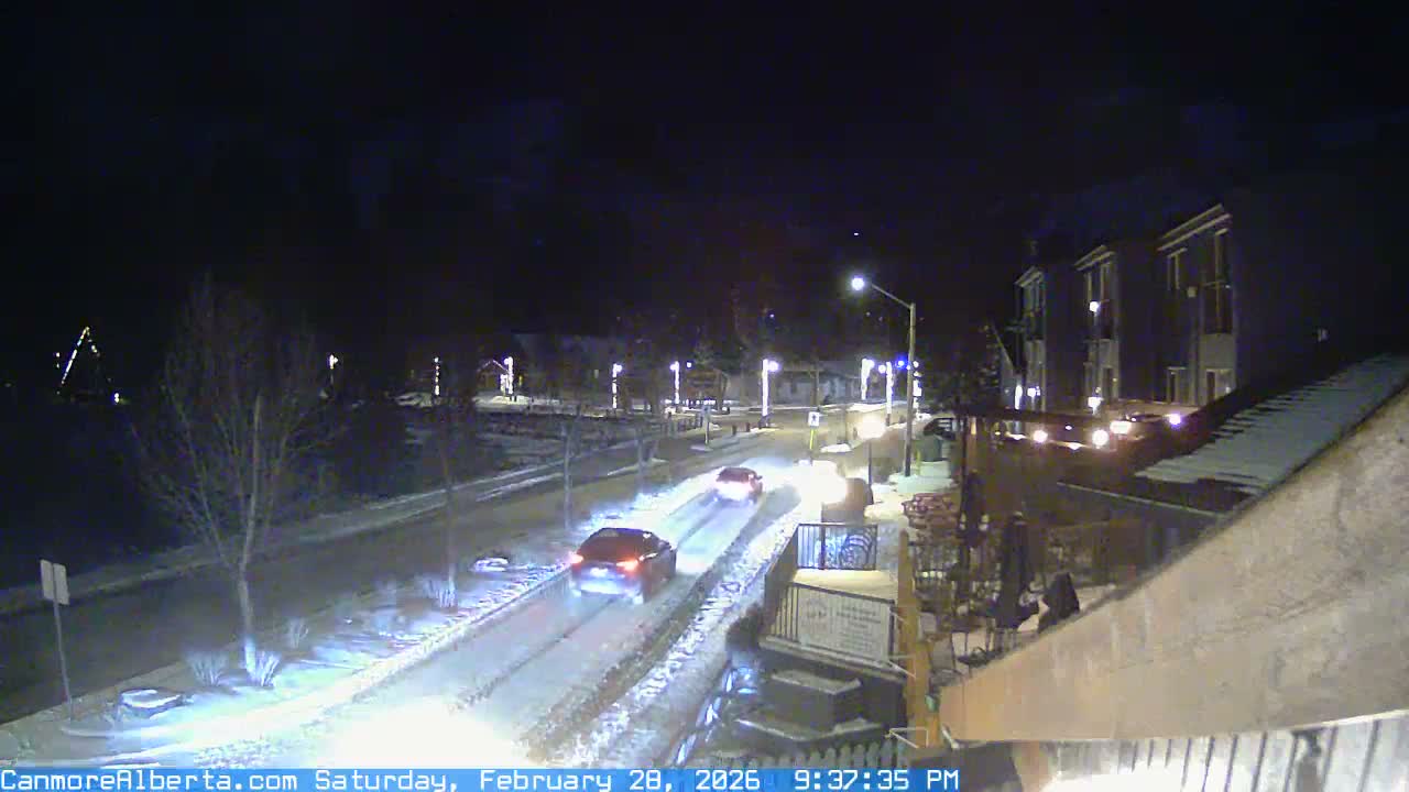 Canmore Mt. Lawrance Grassi & Ha Ling Peak View Live Cam - Canmore, Alberta's Rockies, Alberta, Canada