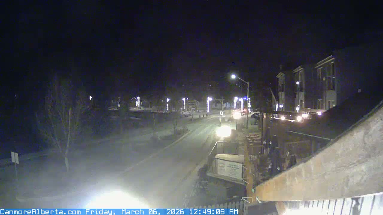 Canmore Mt. Lawrance Grassi & Ha Ling Peak View Live Cam - Canmore, Alberta's Rockies, Alberta, Canada