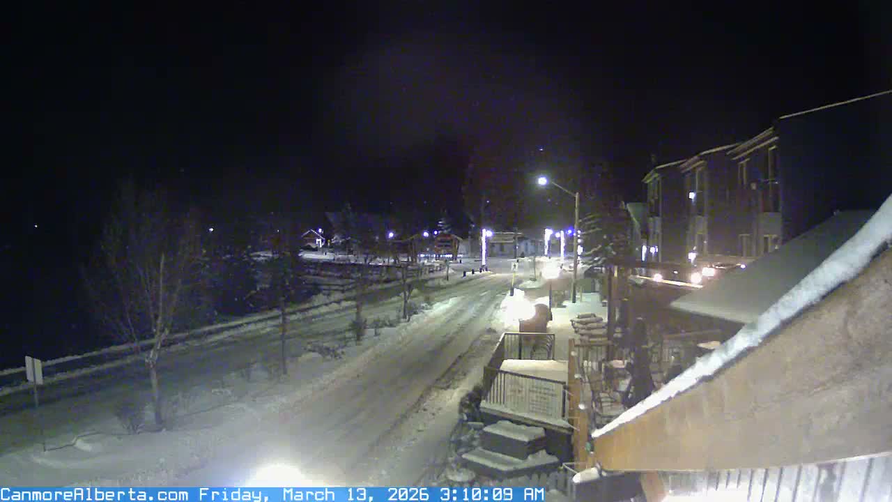 Canmore Mt. Lawrance Grassi & Ha Ling Peak View Live Cam - Canmore, Alberta's Rockies, Alberta, Canada