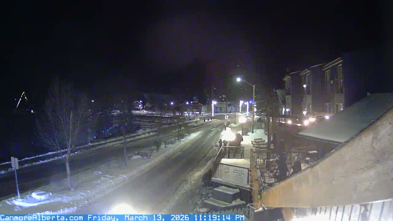 Canmore Mt. Lawrance Grassi & Ha Ling Peak View Live Cam - Canmore, Alberta's Rockies, Alberta, Canada
