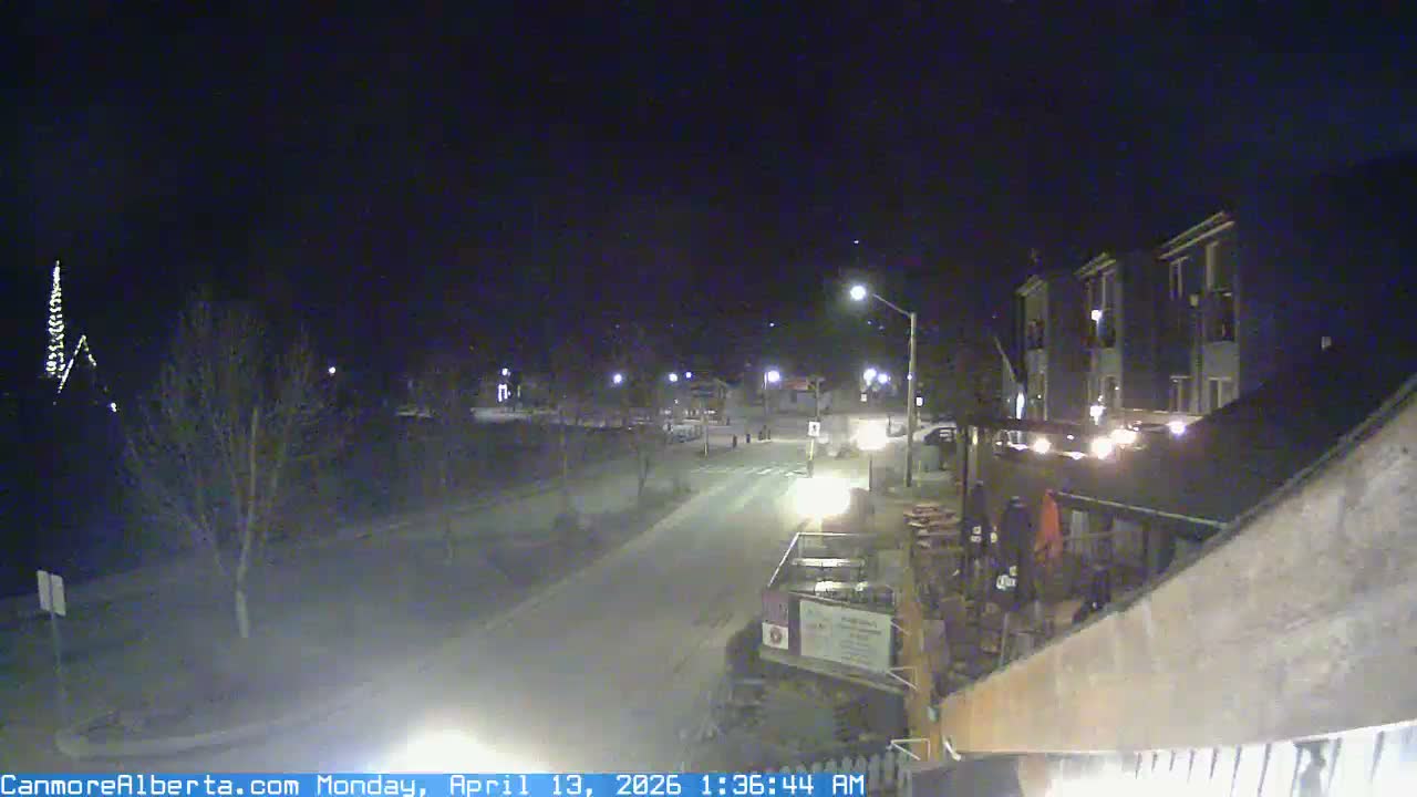 Canmore Mt. Lawrance Grassi & Ha Ling Peak View Live Cam - Canmore, Alberta's Rockies, Alberta, Canada