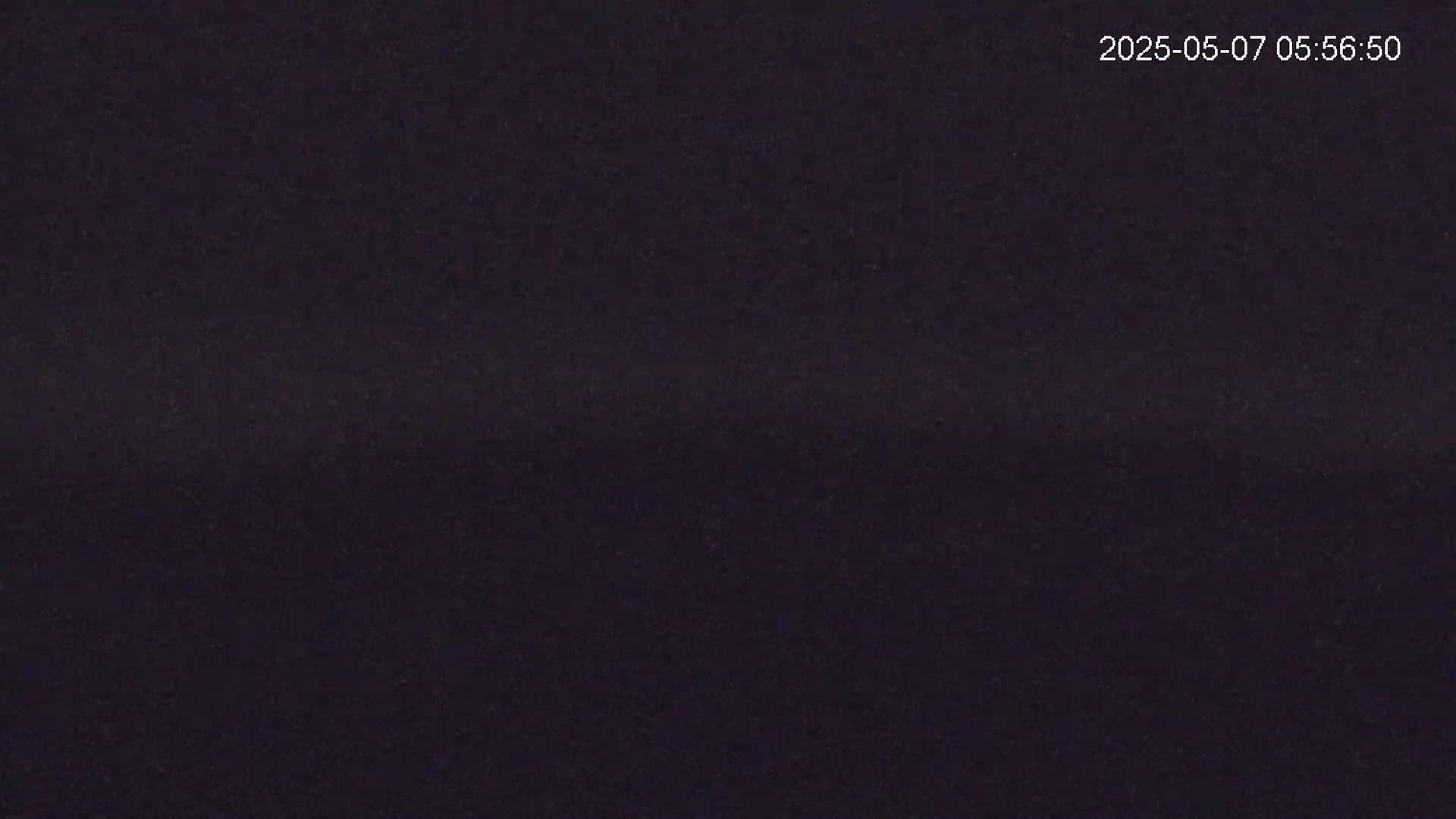 The image shows a dark, uniformly colored surface at night.