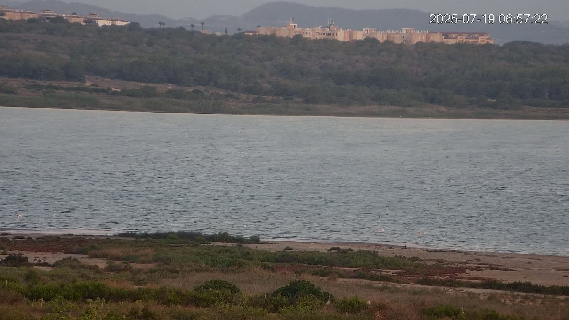 Laguna Salada de La Mata Lagoon Lake & -Parque Natural Lagunas de La Mata y Torrevieja Natural Park Live Cam - Torrevieja, Alicante, Valencia, Spain 