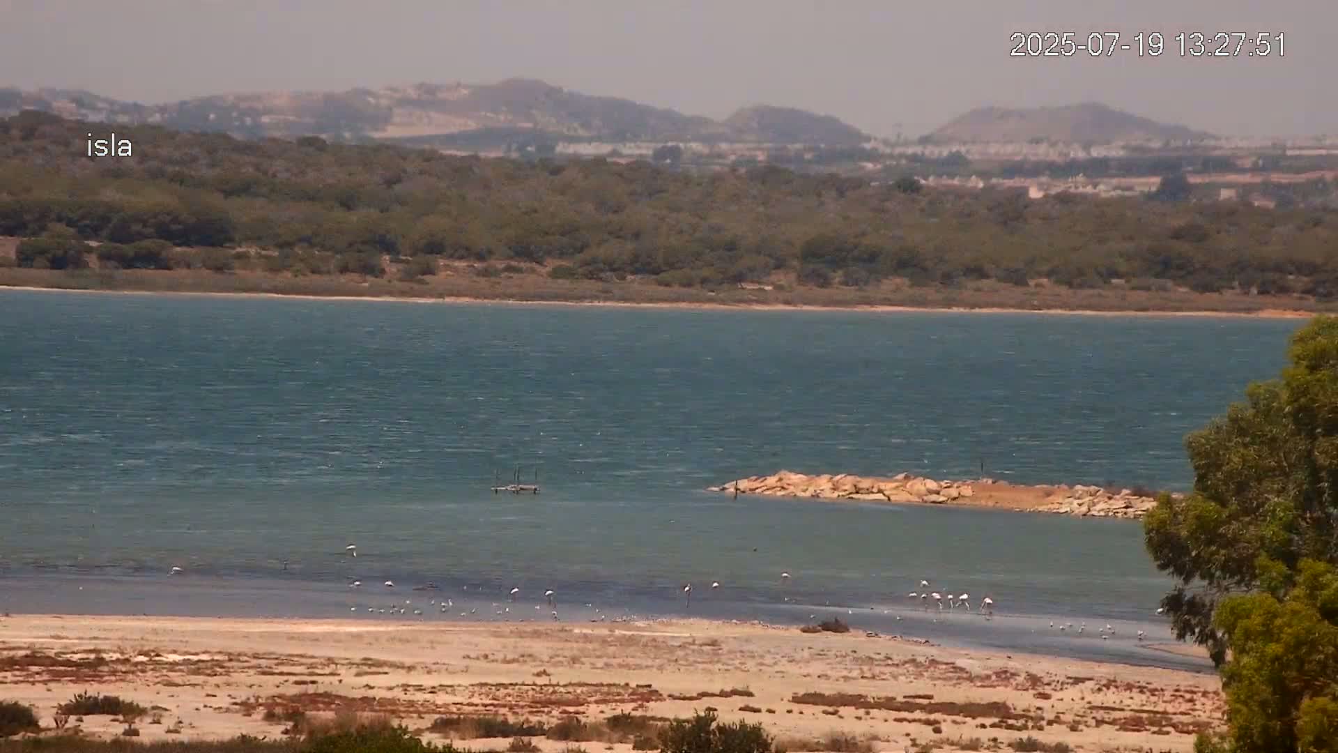 Laguna Salada de La Mata Lagoon Lake & -Parque Natural Lagunas de La Mata y Torrevieja Natural Park Live Cam - Torrevieja, Alicante, Valencia, Spain 