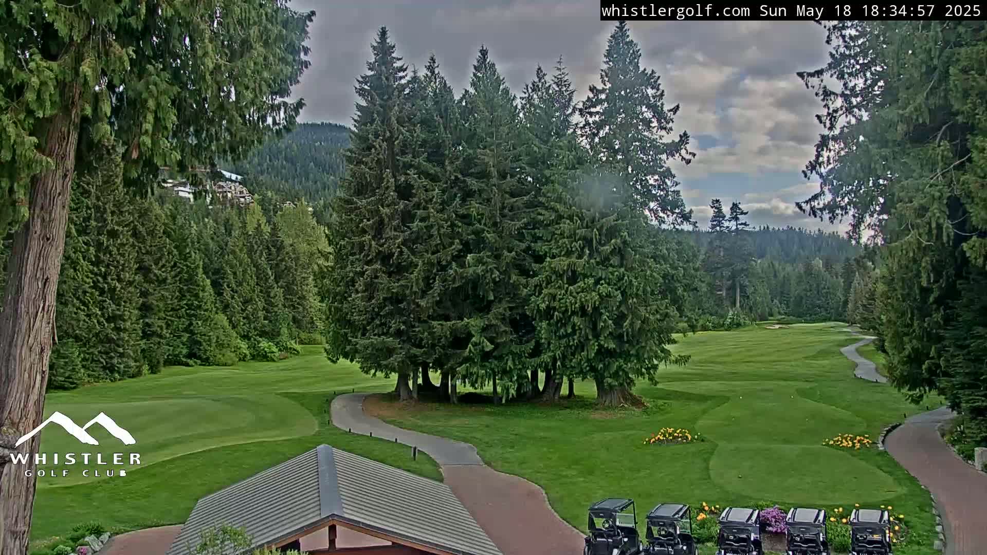 Whistler Golf Club 1st Hole Area Live Cam - Whistler,  Squamish-Lillooet, Sea to Sky Country, British Columbia, Canada