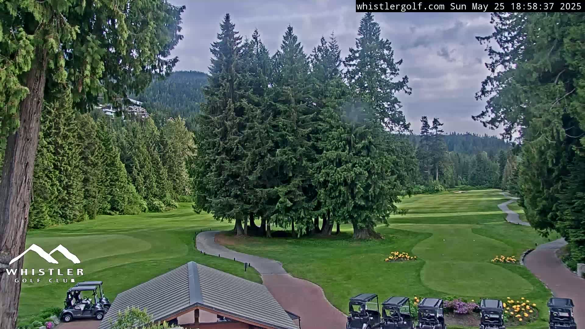 Whistler Golf Club 1st Hole Area Live Cam - Whistler,  Squamish-Lillooet, Sea to Sky Country, British Columbia, Canada