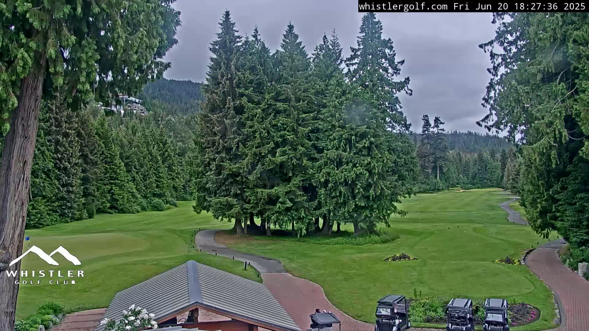 Whistler Golf Club 1st Hole Area Live Cam - Whistler,  Squamish-Lillooet, Sea to Sky Country, British Columbia, Canada